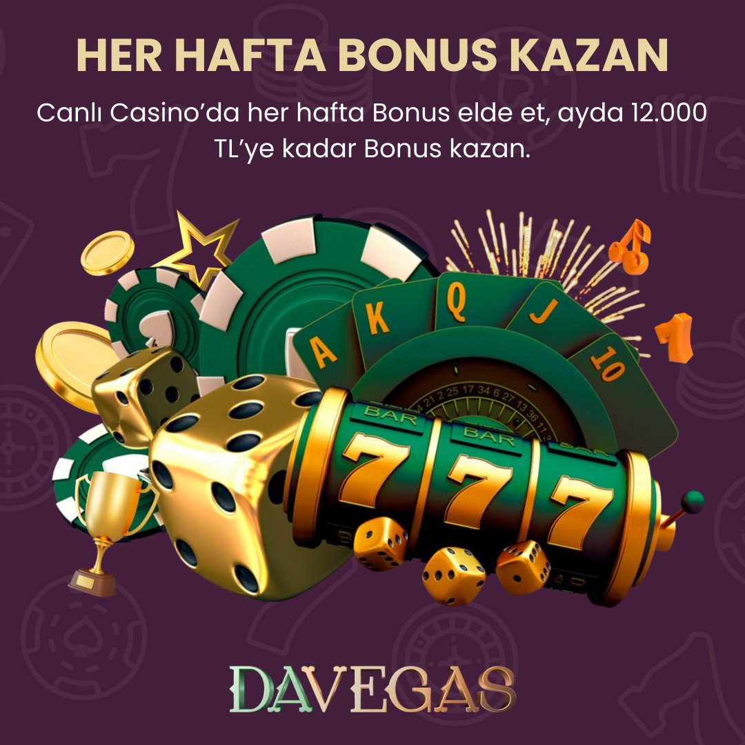 🎲 Canlı casino oyunlarında her hafta bonus kazanarak kazancını hızlıca artır! #Davegas'taki muhteşem bonuslar ve casino oyunlarıyla kazanmak çok basit! Davegas Giriş: bit.ly/3TaG3Jd