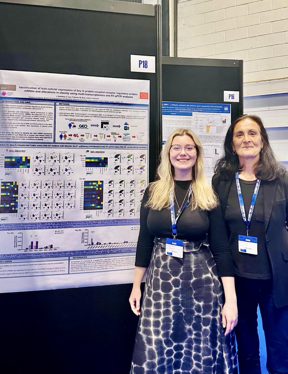 Great to see our amazing PhD students presenting their wonderful works @DiabetesUK #DUKPC24 💙💙 

#diabetesresearch #GPCR #Ghrelin