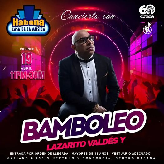 ksamusicahabana's tweet photo. Qué acontecimiento tenemos reservado para ti esta noche ‼️

🔥Regresando de su gira por Perú llega nuevamente a la Casa la timba que te mueve con @LBamboleo 🎶🇨🇺
Tremenda oportunidad para estrenar el fin de semana bailando y fiestando sin parar 🥳

#GALIANOINVITA🙏 https://t.co/iaxYpRvg6P