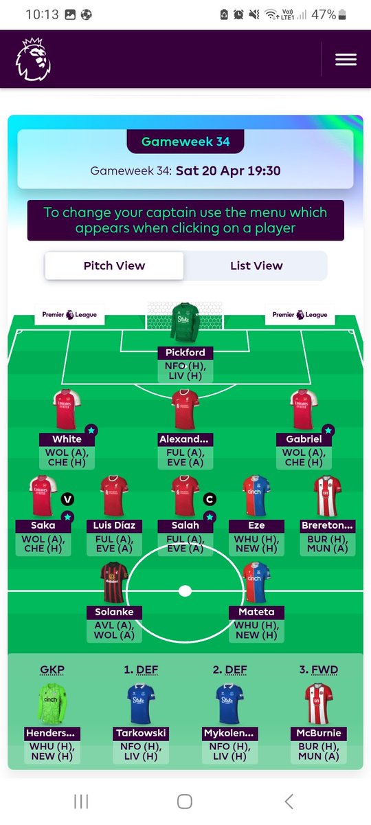 Updated

Injured Cunha and Braithwaite out and some adjustments made 
I think this is 90% lock 🔐 

#FPL #FPLCommunity #FantasyPremierLeague