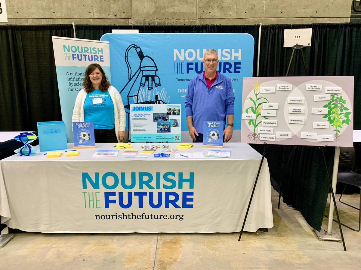 👋Come say hi to Jeff and Kelly at Wisconsin Society of Science Teachers to talk about agriculture as the perfect natural context for teaching STEM. Our team of teachers is glad to share free resources for your classroom! @WIScienceTeach #wsst24
