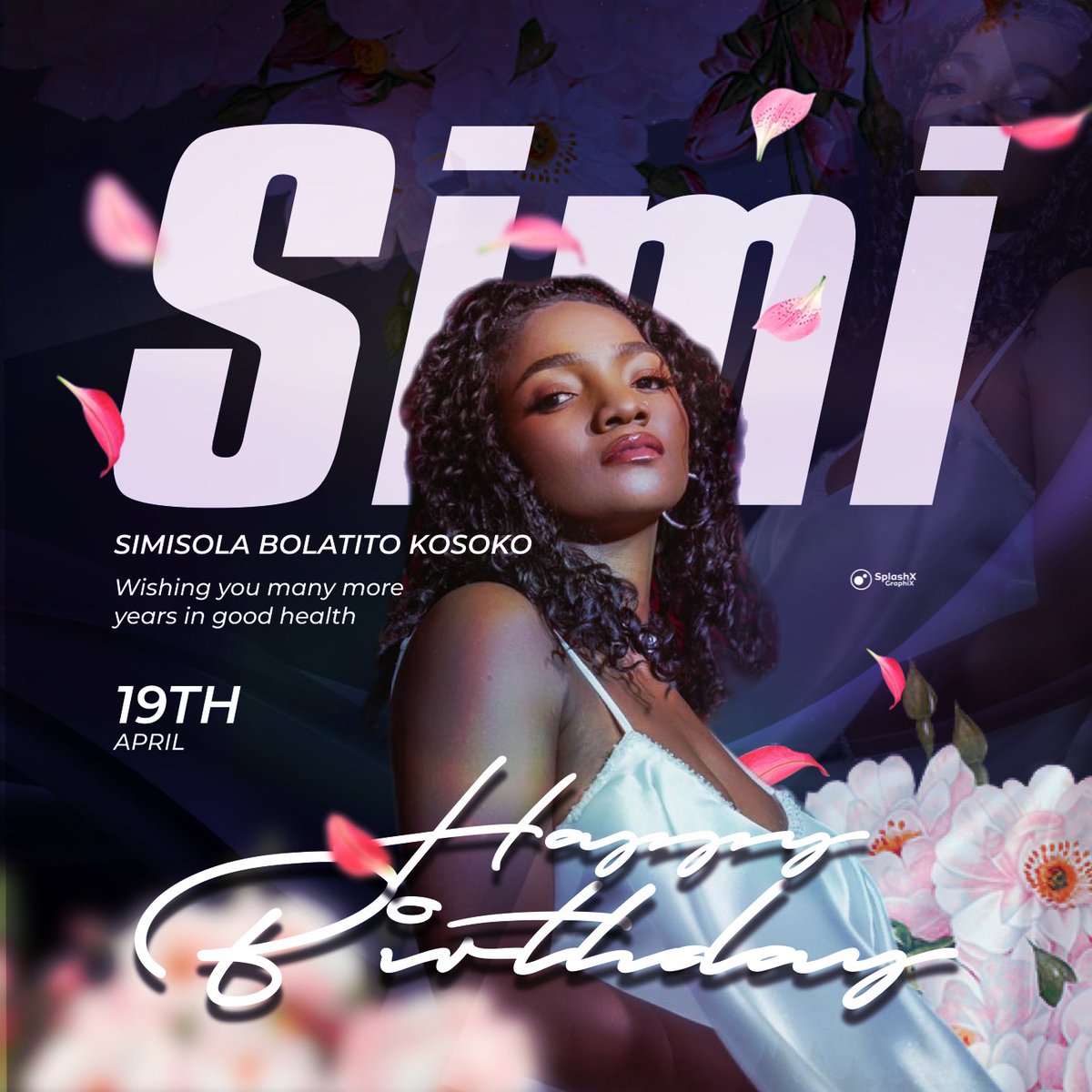 OfficialSplashx's tweet photo. Happy Birthday @SympLySimi wishing you many more years in good health
#simi #simplysimi #happybirthday #birthday #bday #design #splashxgraphix https://t.co/QynFIZXM1s