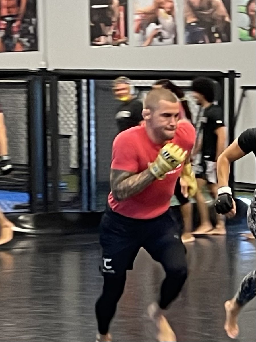 Champ camp. Full steam 💨 ahead. @DustinPoirier #AmericanTopTeam #MMATraining #UFC302