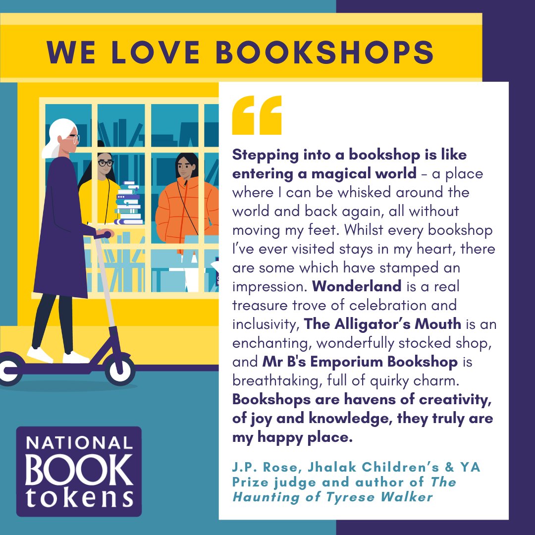 Judge of this year's Jhalak Children's & YA Prize and author of The Haunting of Tyrese Walker, @jprosewriter, has joined to share what it is about bookshops that she loves. Discover the @jhalakprize shortlists in bookshops near you: nationalbooktokens.com/win-the-jhalak… #jhalakprize24