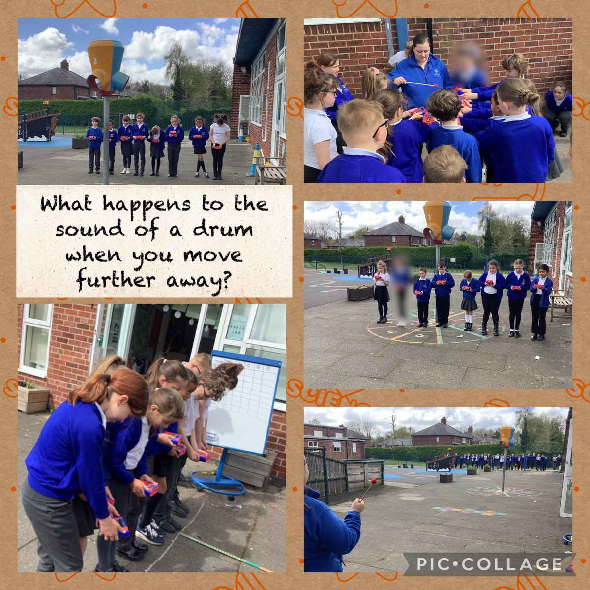 During our science lesson today, we used data loggers to measure what happens to the sound of a drum when you move further away! We started at 96 dB (next to the drum) and it dropped to 45 dB (12m away)! We love taking our learning outside! #dallamscience #dallammaths