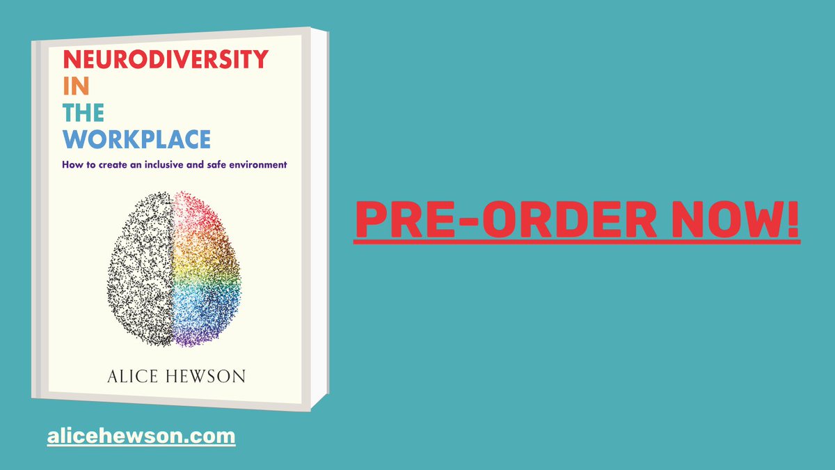 🎉BOOK NEWS! 🎉 I am delighted to share that my book “#NeurodiversityInTheWorkplace: how to create an inclusive and safe environment” out next week, is now available to pre-order. Details here⬇️ #newbookalert #indielife #inclusion #neurodivergent #ADHD amazon.co.uk/Neurodiversity…
