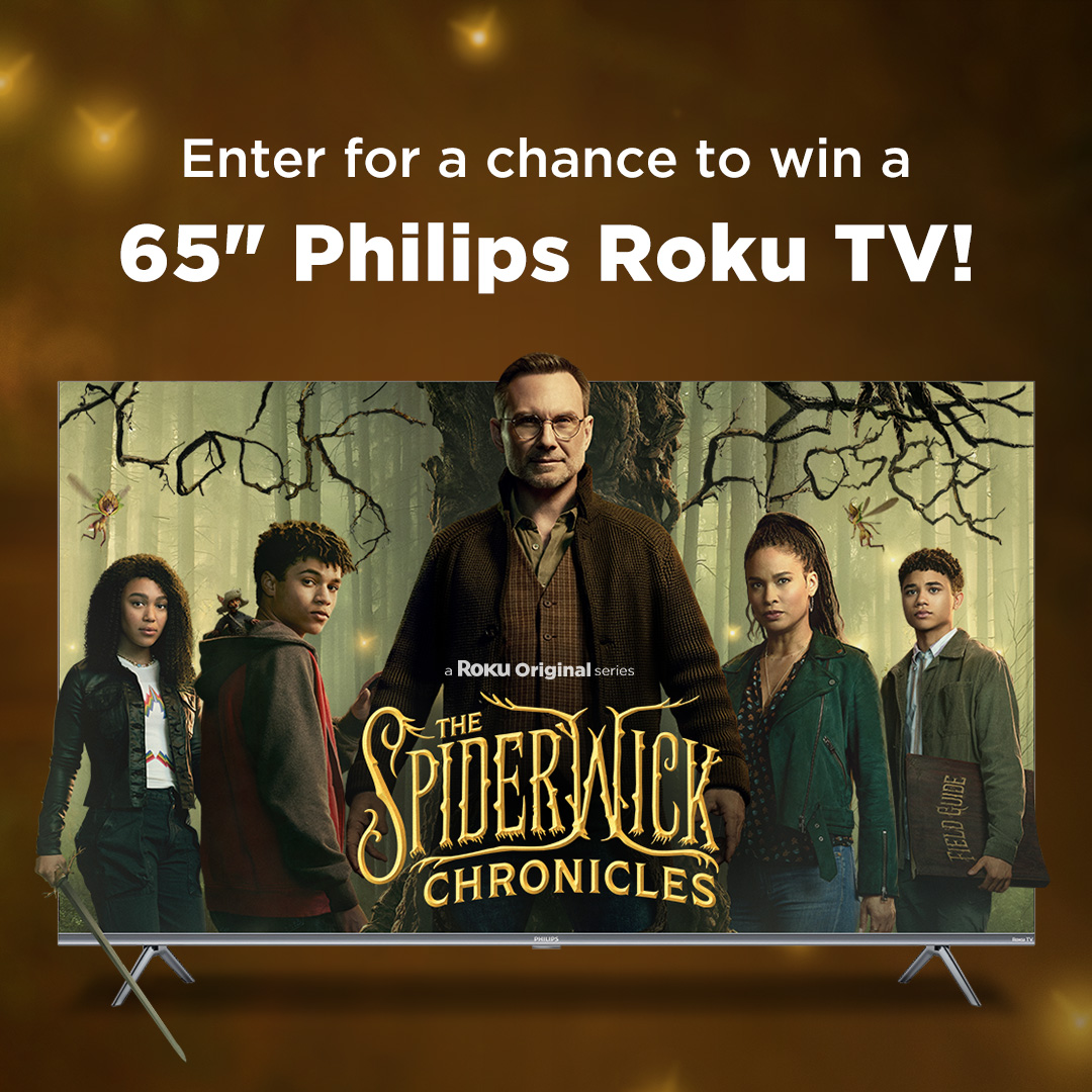 #TheSpiderwickChronicles is here! To celebrate the launch of our new series, we're giving away: ✨ a new 65' @Philips Roku TV! ✨ Enter for a chance to win: bit.ly/SpiderwickSwee…