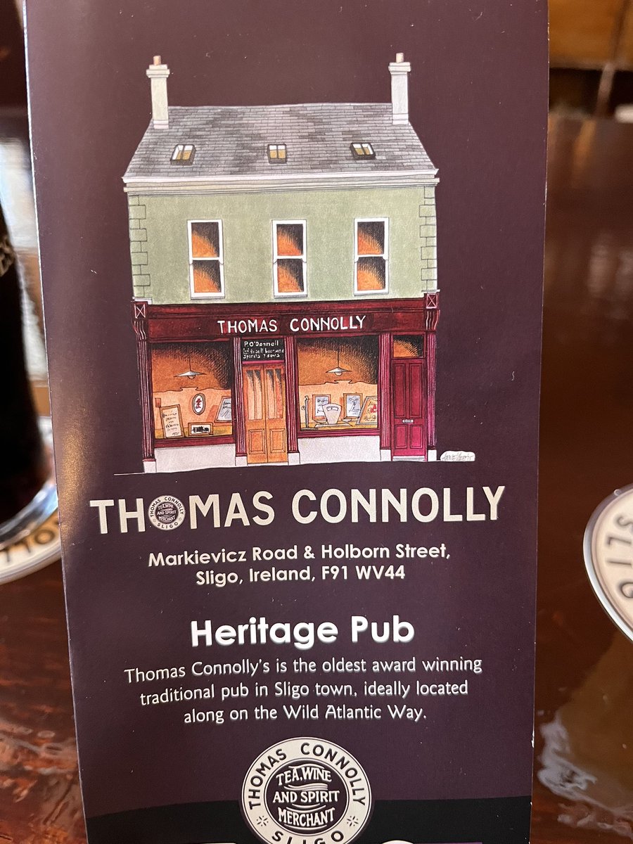 Preperation mode underway for @kevinmarkham and @CountySligoGC tomorrow!

1st stop, Sligo’s oldest pub @ThomasConnolly