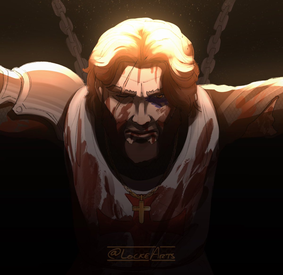TekARK_02's tweet photo. "Atone for your sins"
Quick artwork I made of Crusader Johnson the other week. Iβm not sure where he is in the story presently, but I always wanted to take him down a darker route than the heroics the main character sees to.
#Ocart #crusaderOC #originalcharactef #procreate https://t.co/OCWpzrrlTf
