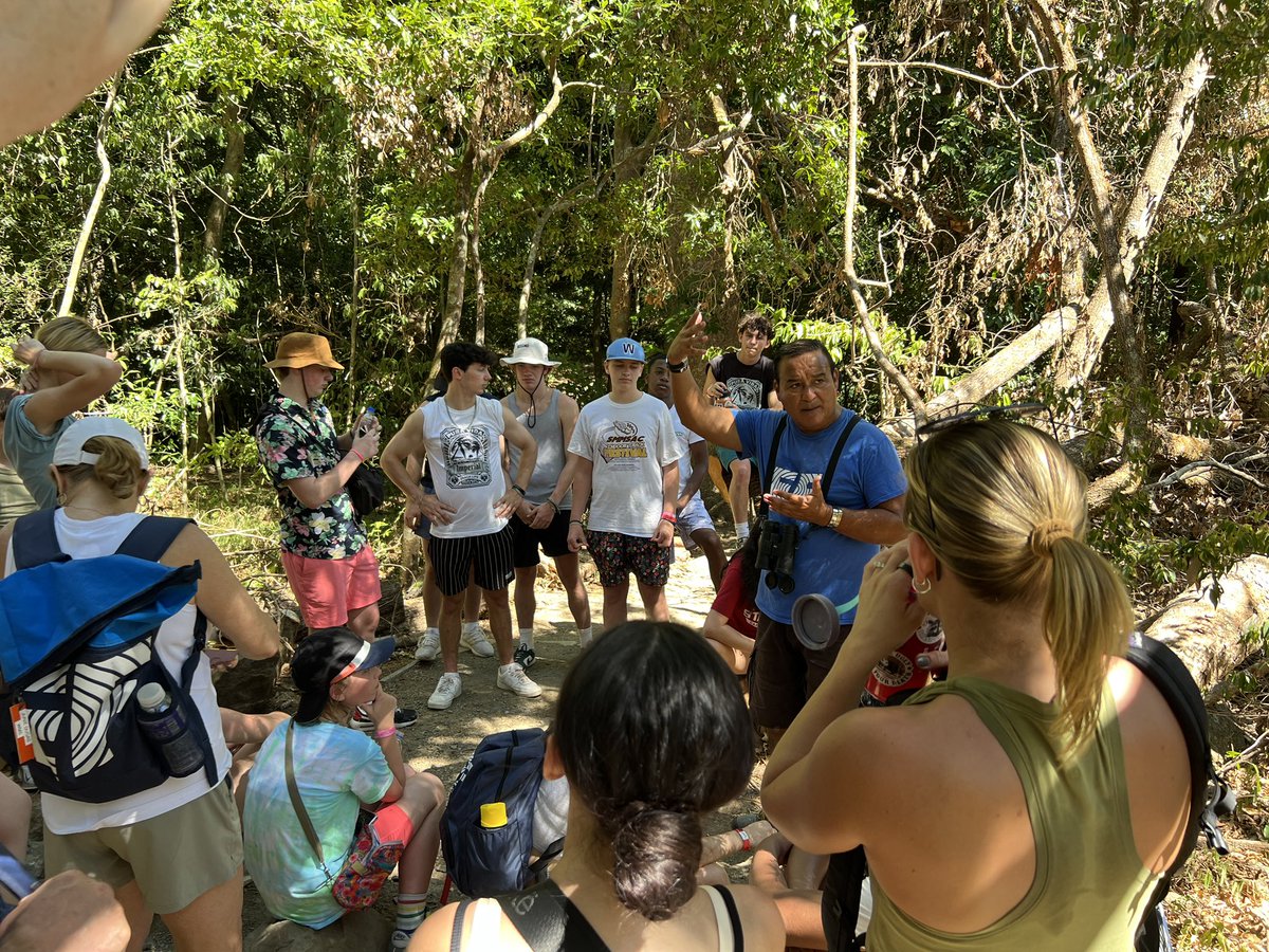 DoctorJOtto's tweet photo. Went on a hike around the base of a volcano at Rincon de la Veija National Park. Students got to see different ecosystems, mud pits, the little volcano, and a waterfall during this 3.5km (2.2mi) hike. @MonomoySchools @ScienceWithMrB @MRHSMsOliver #MonomoyInCostaRica2024 https://t.co/uI1ExWDueK