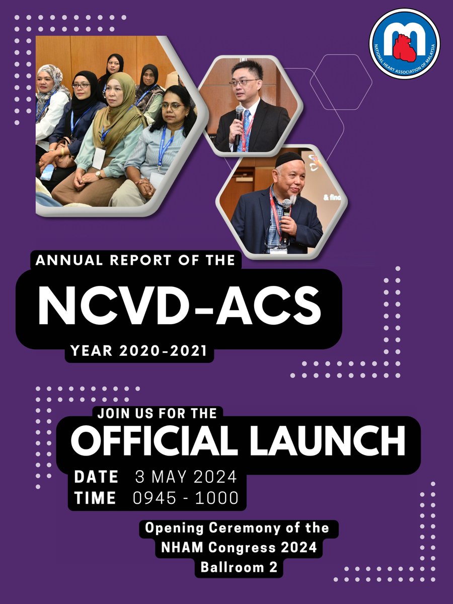 The Annual Report of the NCVD-ACS Year 2020-2021 will be out soon !!! Join us during the official launch, in conjunction with the @NationalHeart Congress 2024 !!! #CardioX #CardioTwitter