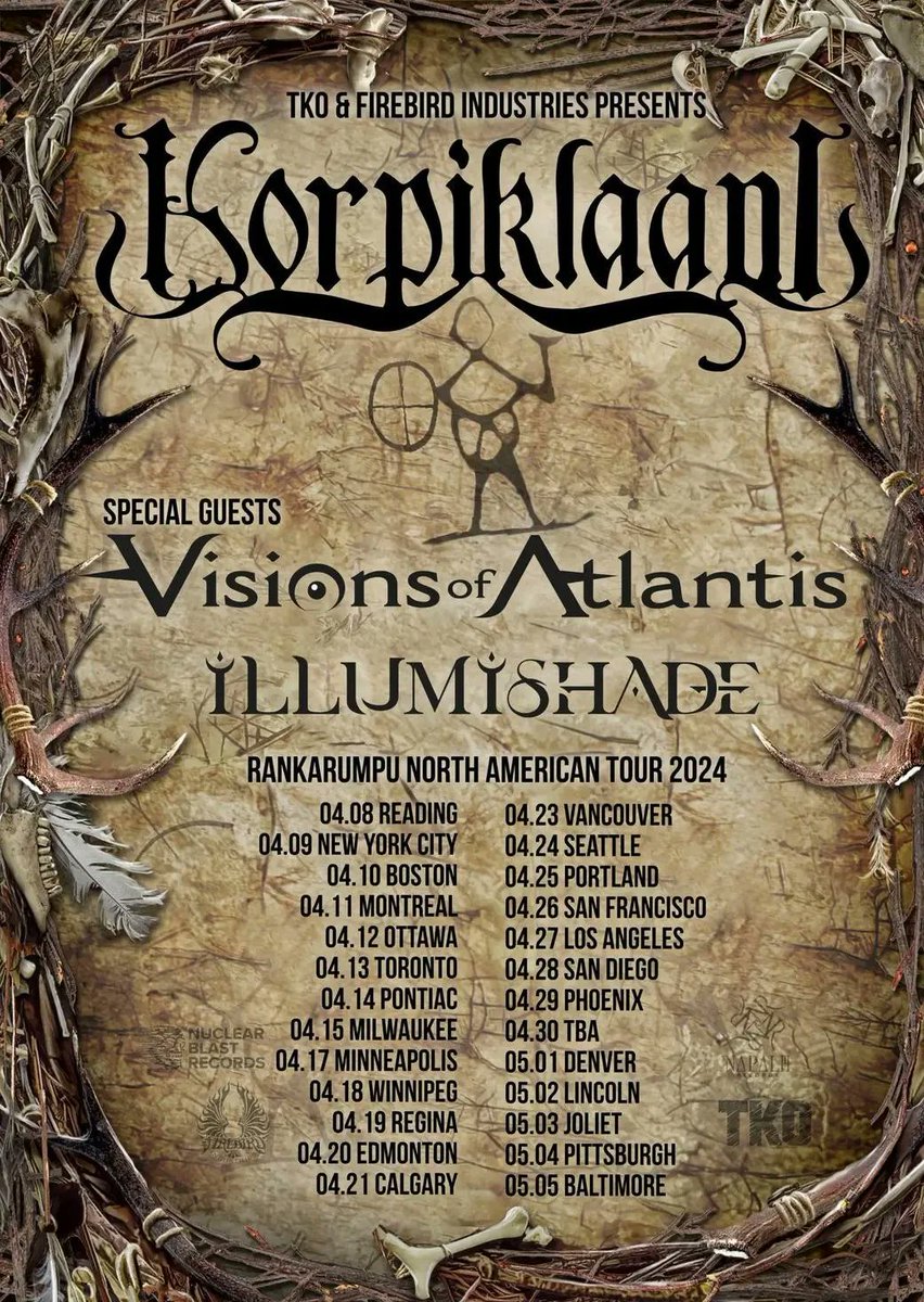 .@_korpiklaani
#VisionsofAtlantis
@Illumishade

Today: 🇨🇦 4/19 Regina – The Exchange