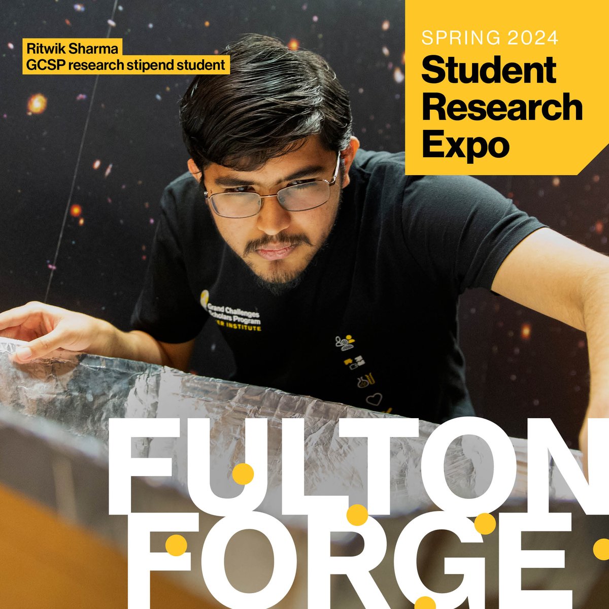 👉TODAY! Stop by the Student Pavilion on the Tempe campus from 1–3 p.m. and see what real-world challenges #ASUEngineering student researchers are solving. Students from the FURI, MORE and GCSP research stipend programs will showcase their projects. forge.engineering.asu.edu