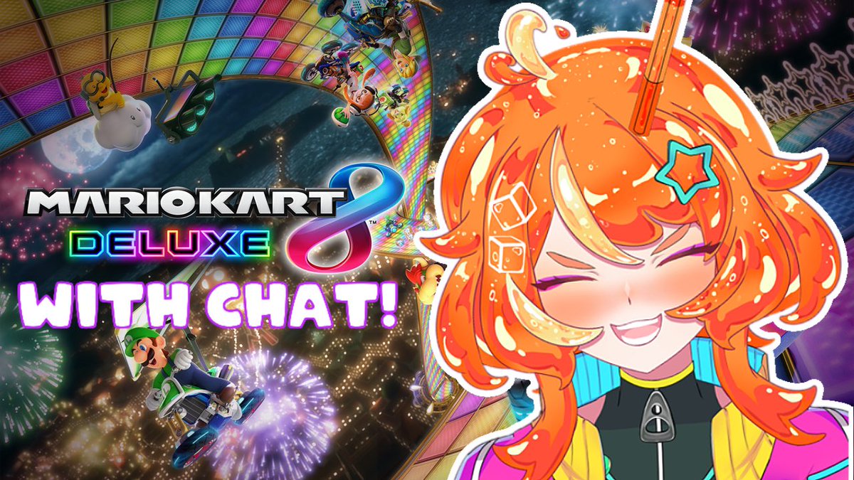 It’s almost time to show off your drifting skills 👑

I’ll be live at 10AM AEST today, racing against YOU in MARIOKART 8 DELUXE!

Be there, or be square!

#Vtuber #VTuberUprising #vtubers #VTuberEN