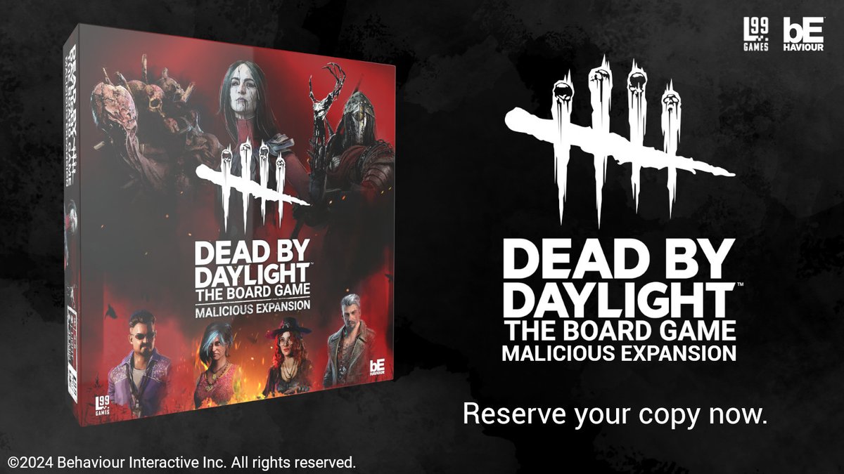 New Malicious Expansion for Dead by Daylight™: The Board Game is up for pre-order now! Features The Artist, The Dredge, and The Knight. #DBDBG
