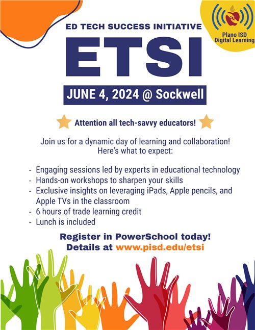 👩‍💻PISD educators, join us! PISD.edu/etsi #pisdetsi #pisdtech #pisdlearns #LevelUpPlanoISD