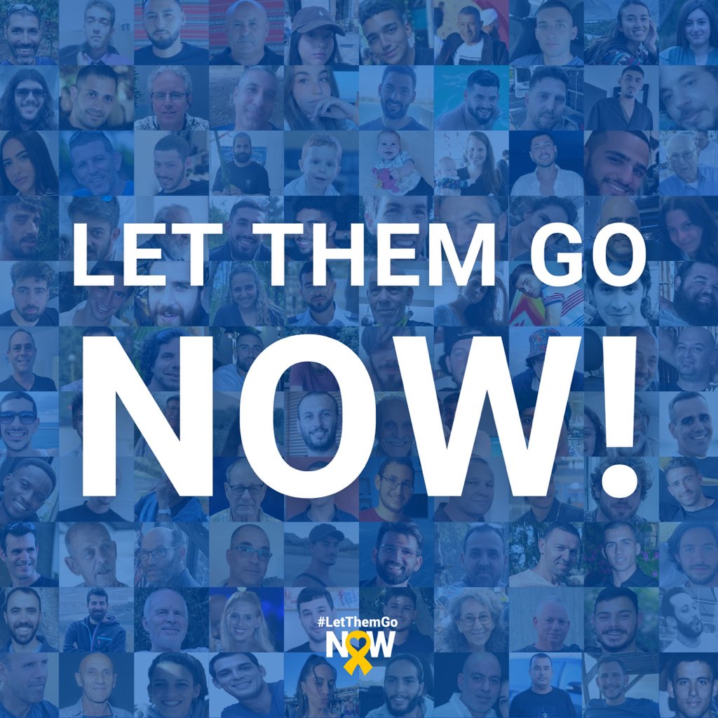 Israel's tweet image. It’s been over six months since 133 Israelis have spent Shabbat with their families. 

Men. Women. Children. 

Free the hostages. 

#LetThemGoNow