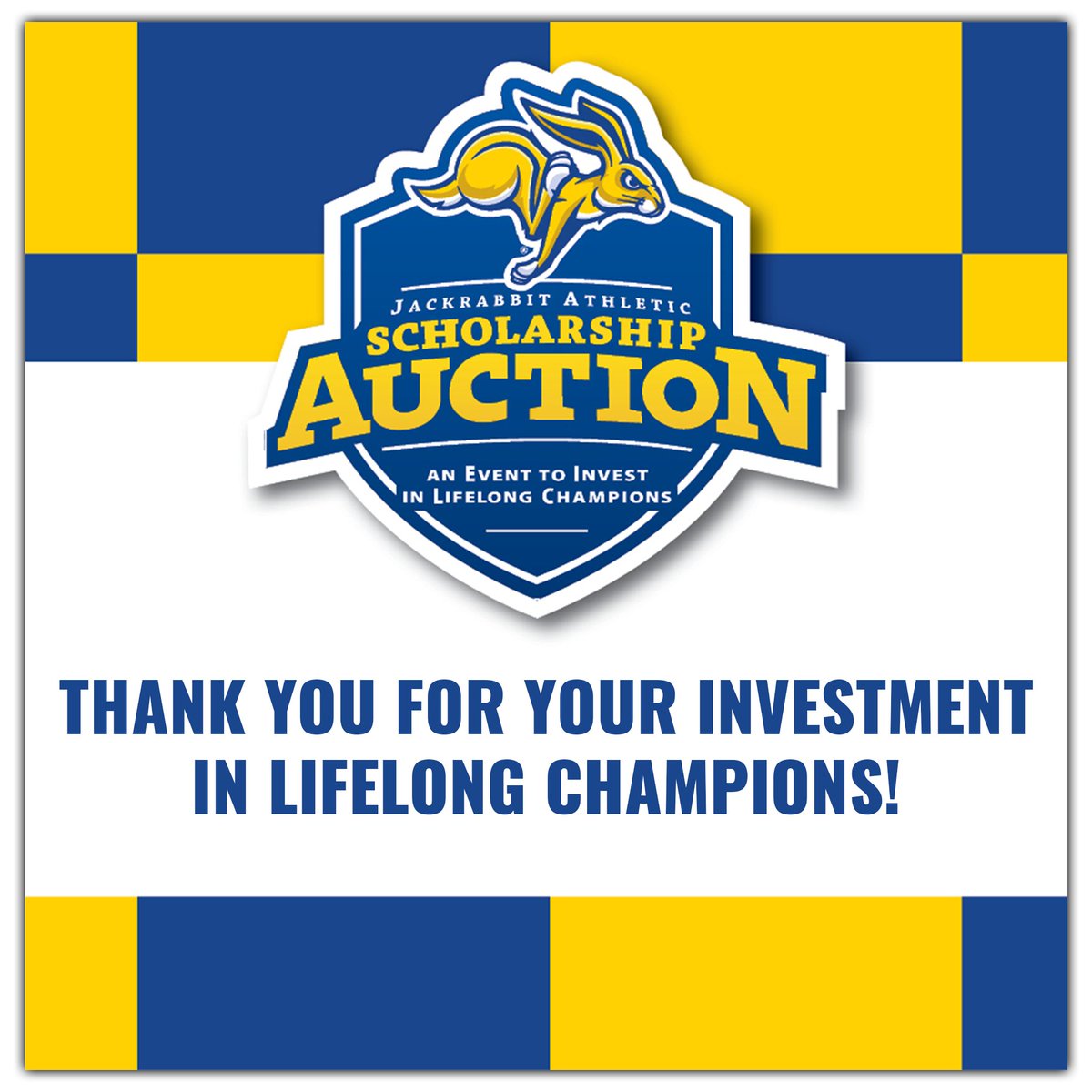 & that’s a wrap on the silent auction – thank you to everyone who participated! You can still make an impact by donating until 9pm! AND…your donations will be matched 2:1, allowing you to TRIPLE your impact! 🔗 » Jacks2024.givesmart.com #2024JASA x #GoJacks 🐰