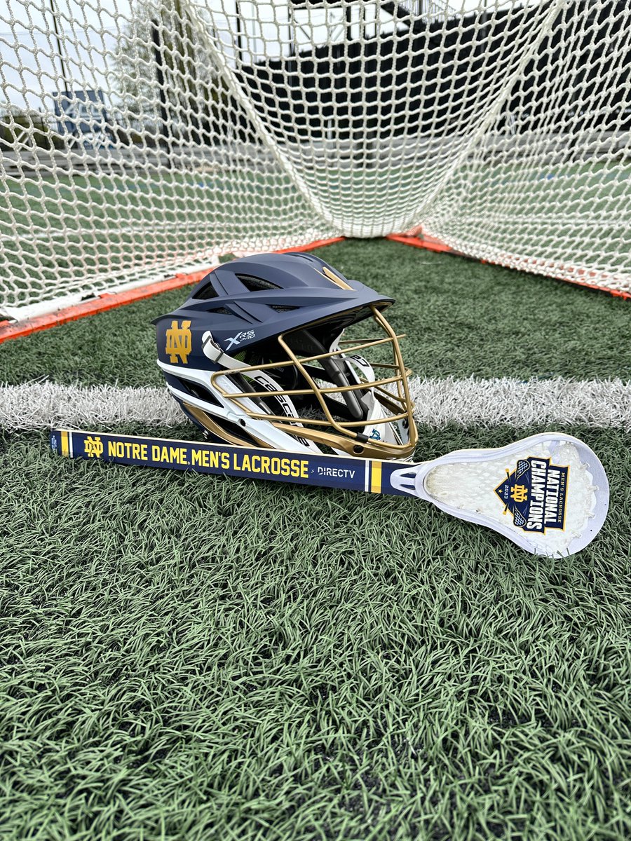 🚨FREE GIVEAWAY 🚨 Fans, get to Arlotta early on Saturday to get your 2023 National Championship mini lax stick! #GoIrish☘️