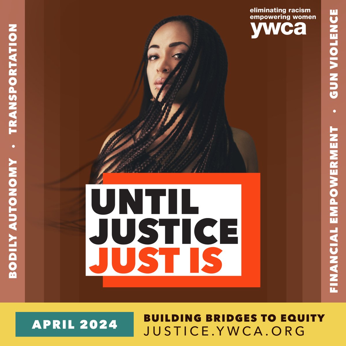 Until our parents and children are protected. Until we are treated with dignity, respect, and equality. Until justice… just is. That’s how long until our work to dismantle racism is done. Join the movement today 👉 justice.ywca.org #UntilJusticeJustIs #UJJI