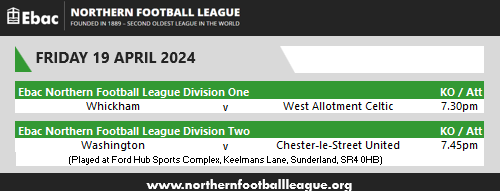 EbacNorthernLge's tweet photo. FRIDAY NIGHT FOOTBALL
Here are this evening's fixtures in the @EbacUK
Northern Football League. #ENLMatchday #NorthernLeagueFamily https://t.co/UJJeu10cmx