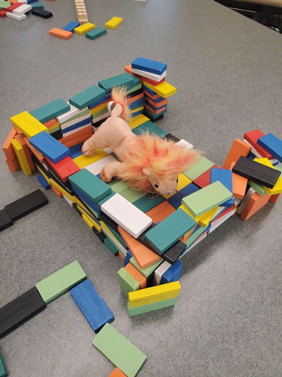 WCreekLibrary's tweet image. In 5th grade library class, we are reading Library Mouse Home Sweet Home. Then students design &amp;amp; build a house for our Library Lion based on criteria for success and constraints on materials and time. @abramskids @WilsonsCreekInt #spslib #learningstandards