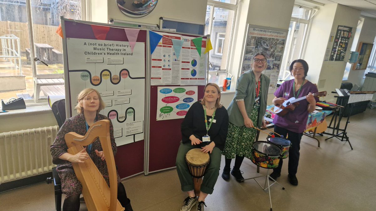 It was #MusicTherapyWeek 🎶 Music Therapy aims to help our patients and families navigate their hospital journey and cope with their experience of illness, treatment and hospitalisation. Thank you to our wonderful music therapists who provide a vital service to our hospital ❤️