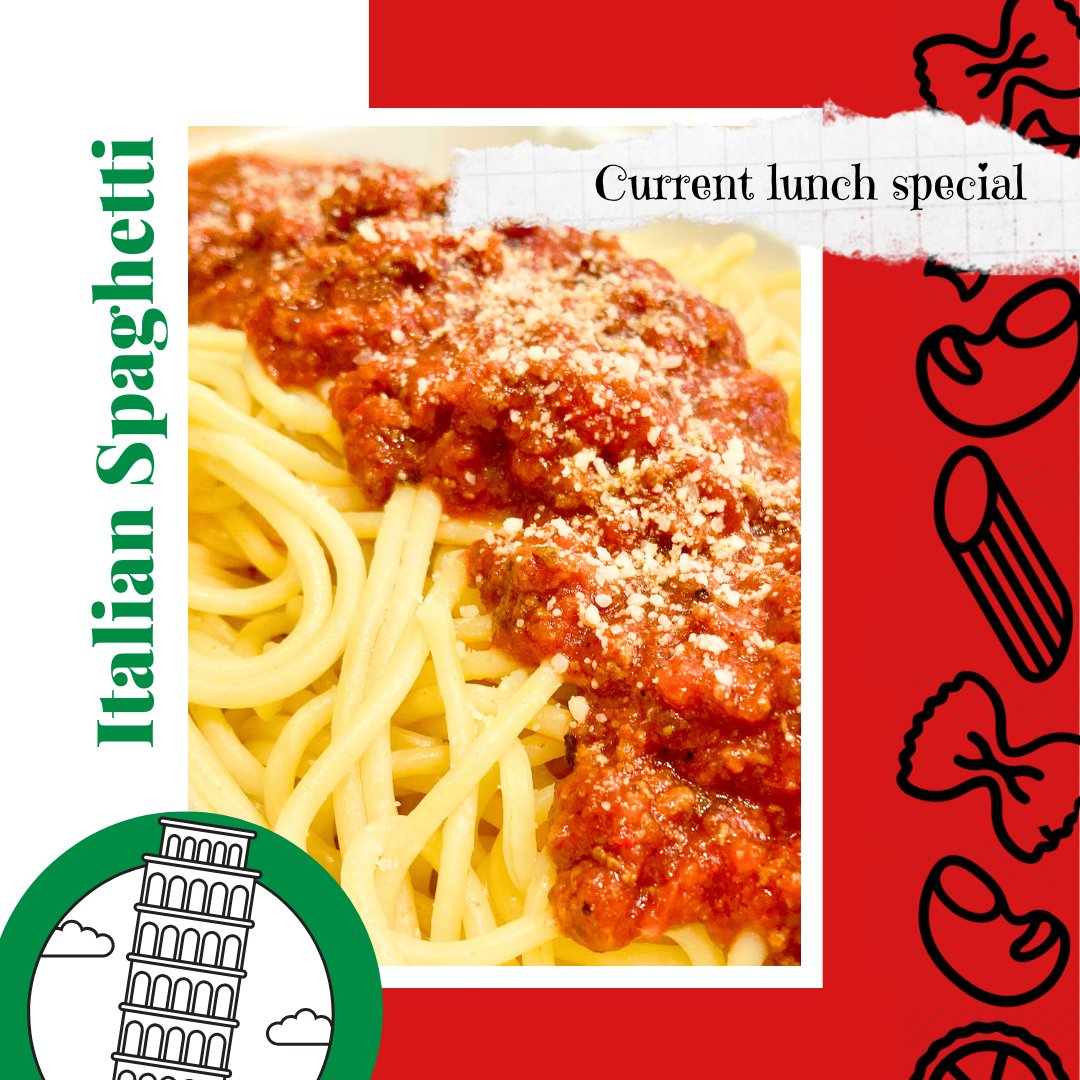 Indulge in our flavourful lunch special!#eurobistro #ottawa #ottawaeats #ottawafood #downtownottawa #foodieottawa #supportlocalbusiness #elginstreetottawa #spaghetti #italianspaghetti🍝