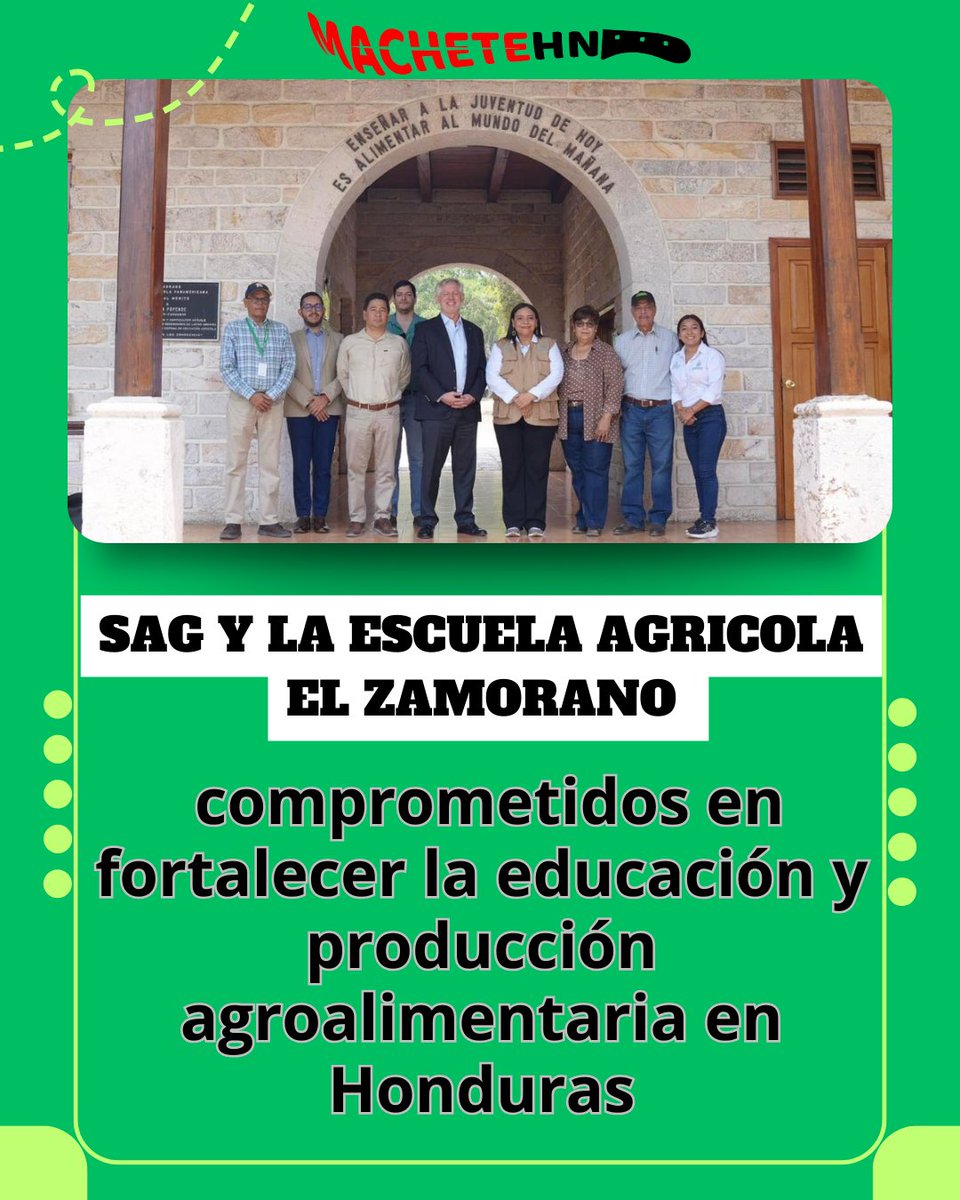 La Ministra de la Secretaria de Agricultura y Ganaderia Laura Suazo y el rector Sergio Rodriguez Royo de la Escuela Agricola el Zamorano unen fuerzas por la educación y producción agroalimentaria en Honduras.

 #UnidosPorElAgro #TrabajoColaborativo #DesarrolloSostenible