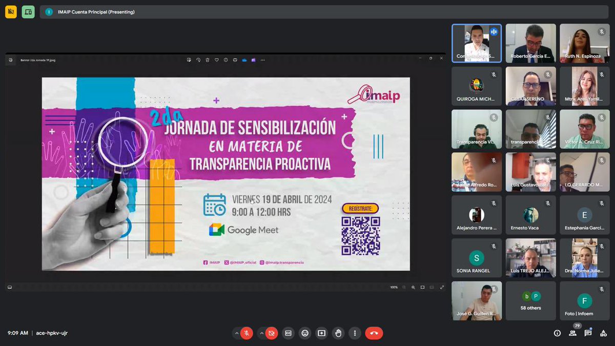 Infoem's tweet photo. El #Infoem se unió a la 2ª jornada de sensibilización en Transparencia Proactiva, convocada por el #Imaip. Destacó su papel en promover decisiones informadas y equitativas. La colaboración ciudadana y gubernamental asegura acceso a datos diversos, impulsando desarrollo comunal. https://t.co/D2yWRgfxq2