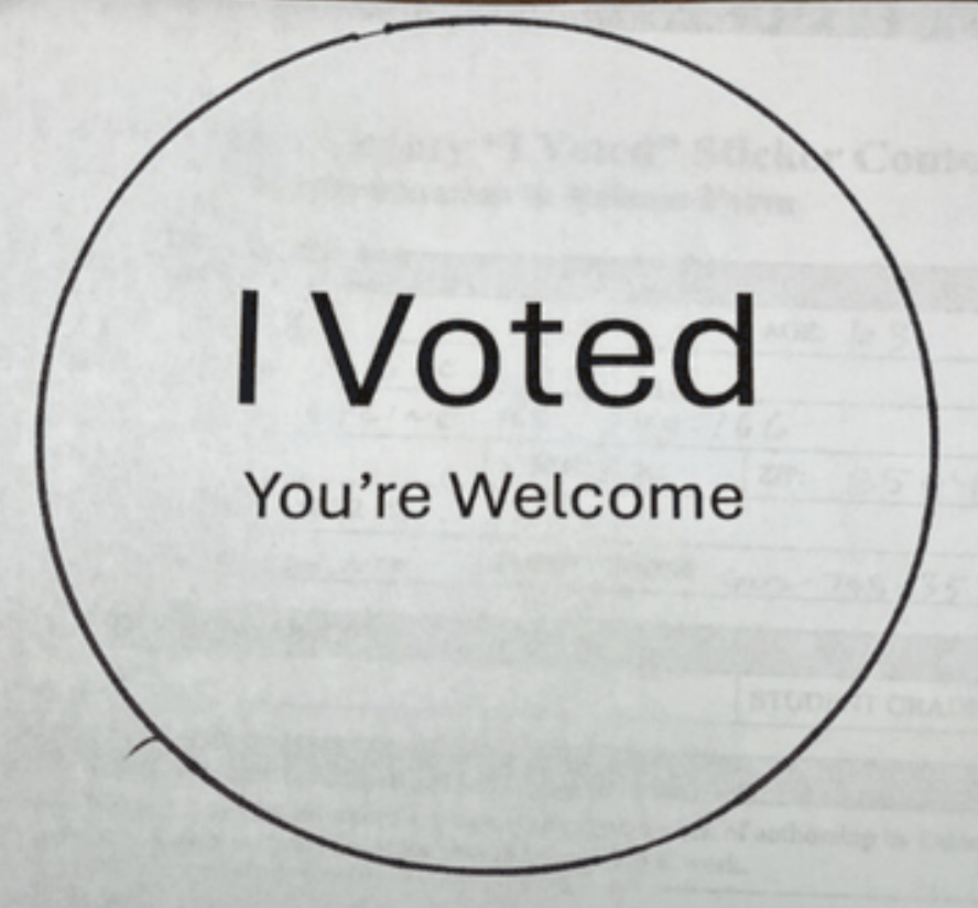 I put in a public records request for all entries to Maricopa County's 'I Voted' sticker contest that didn't win. Annnnnd I absolutely love this and want this sticker.
