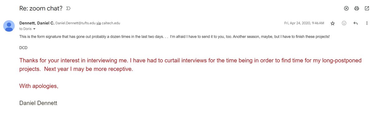 doristsao's tweet photo. Sad to hear this.  

On a light note, I once wrote to him asking if he would be willing to have a zoom chat.  In response, I received the most clever auto-reply message ever: https://t.co/XViThr5z2d