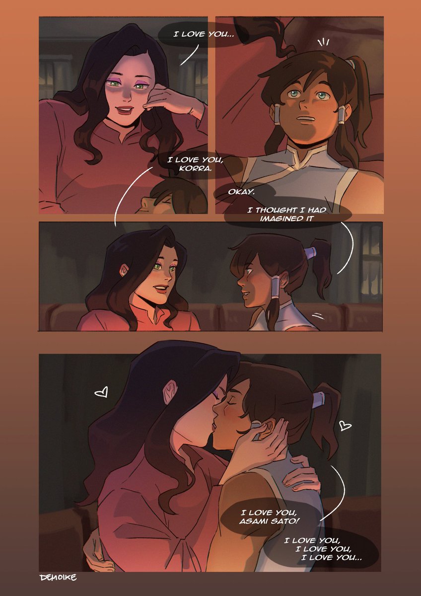 AHHH MY HEART CANT TAKE IT! I LOVE THEM SO MUCH!!! 🤪😍 confessions before the angst yes hurt me more #korrasami #KORRA