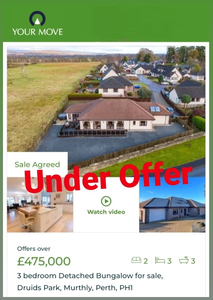 YourMoveFirst1's tweet image. Delighted to place under offer, we are so pleased for the vendor. 

Fabulous bungalow located by the River Tay, gateway to the Highlands. 

Thinking of selling?

Please contact the Lanark branch to book in your no obligation FREE valuation. 

Make the first move.