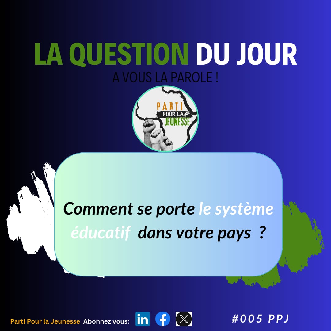 PPJ_CIV's tweet photo. On en parle du système éducatif ?
#PPJ
#LaQuestionDuJour https://t.co/IuZCaNcqz3