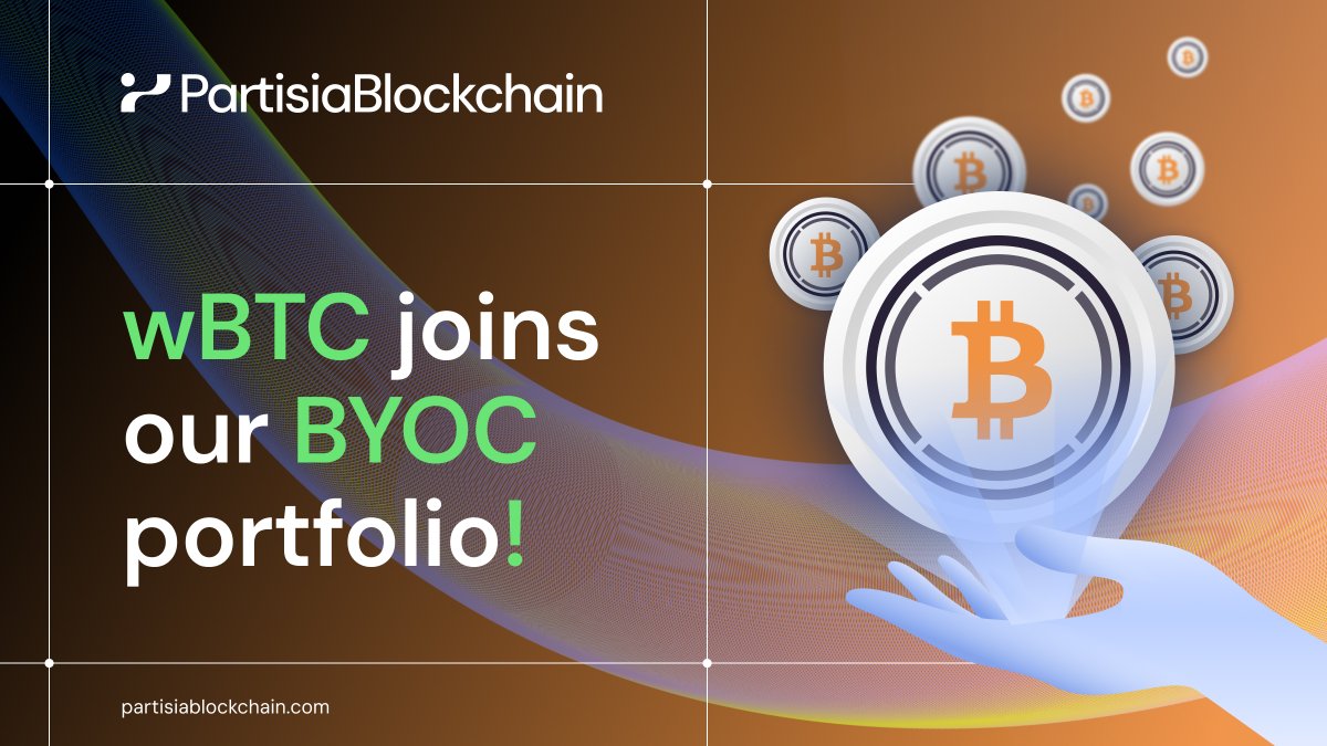 partisiampc's tweet image. Exciting news! 🎉 wBTC will be added as a supported BYOC token on Partisia Blockchain! This integration enhances interoperability and enables seamless gas payments within the Partisia ecosystem.

Explore the possibilities with @WrappedBTC on Partisia Blockchain! 🔗✨

➩…