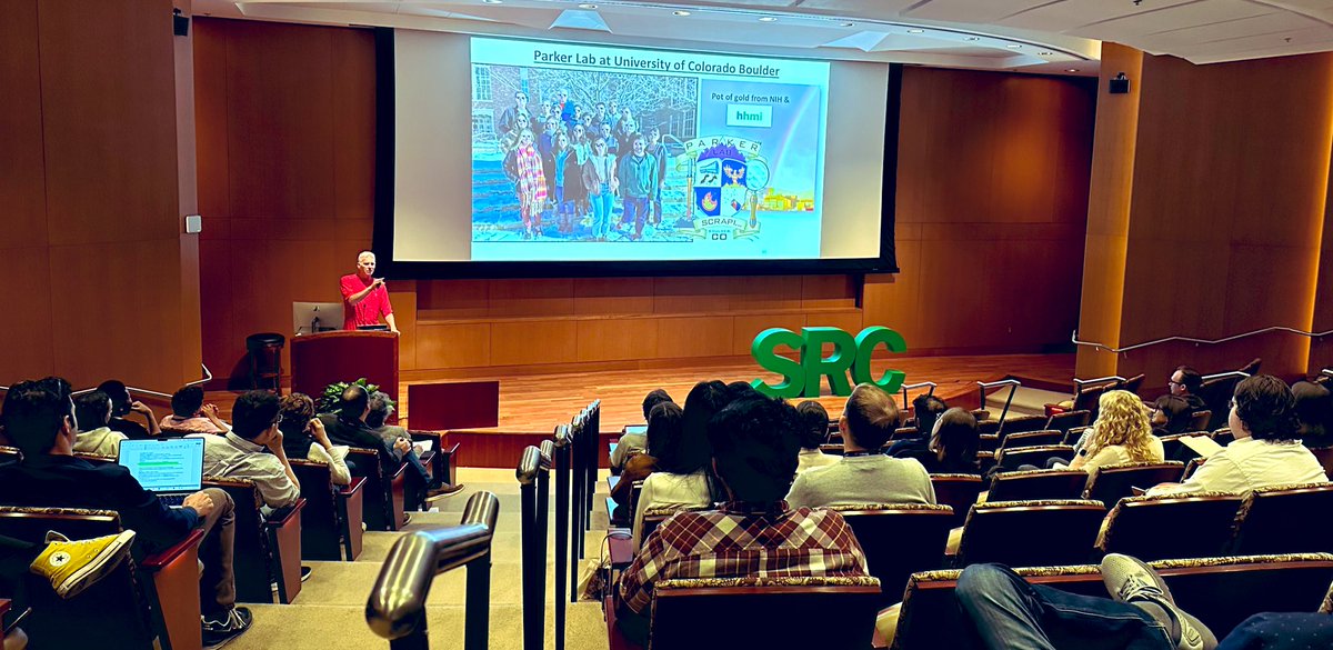 Roy Parker @CUBoulder delivers the keynote lecture this morning at #SRCKC24 He shared his work on the role of RNP granules in both health and disease