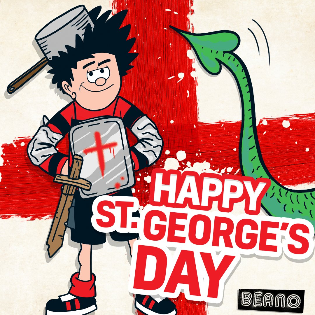 Happy St George's Day, Beanotown and beyond! ❤️ 🖤 May all your dragons turn out to be perfectly pleasant creatures, and actually quite good company once you get to know them! 🙅