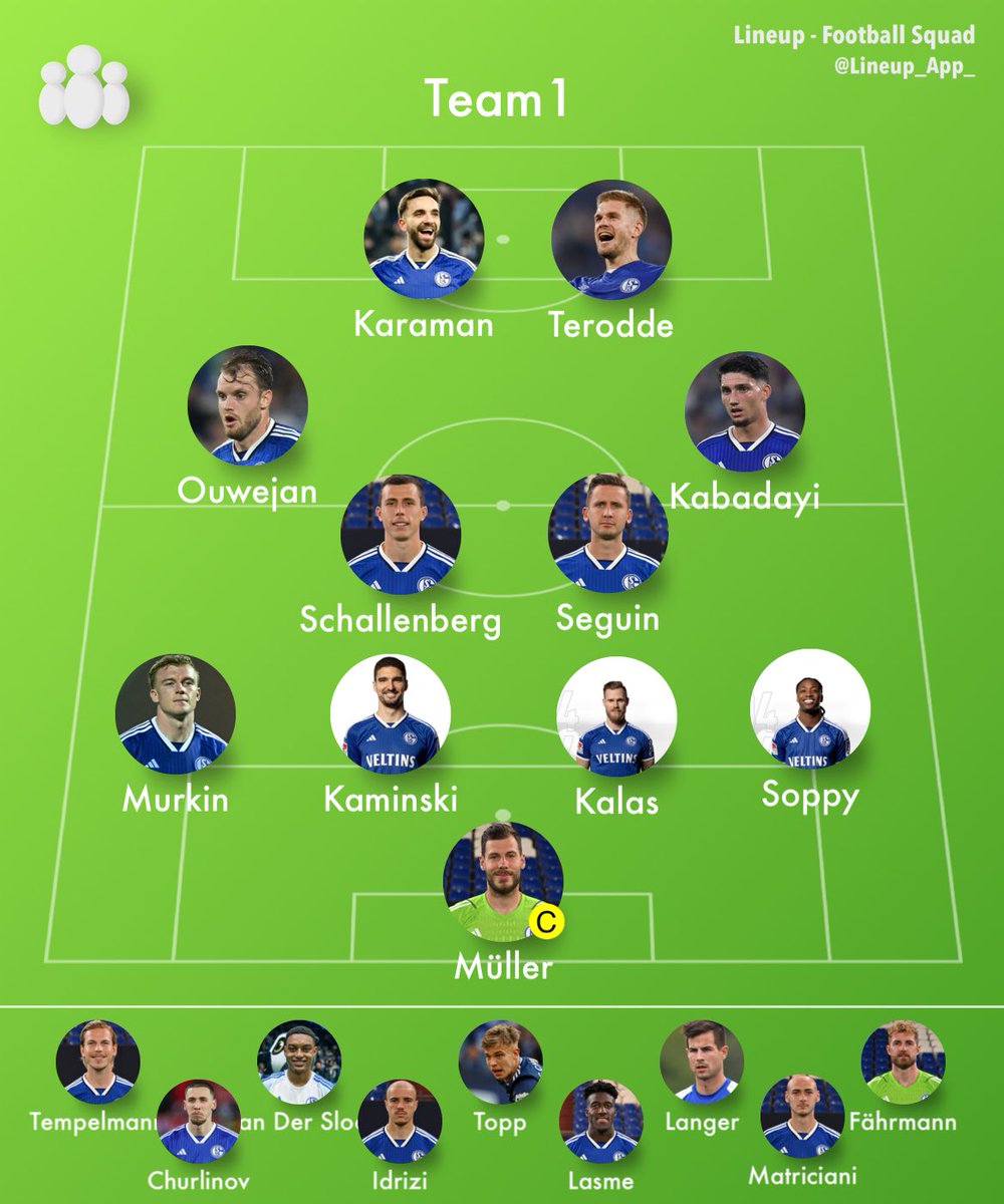 Unsere Aufstellung gegen SV Elversberg

#S04 #Schalke #ELVS04