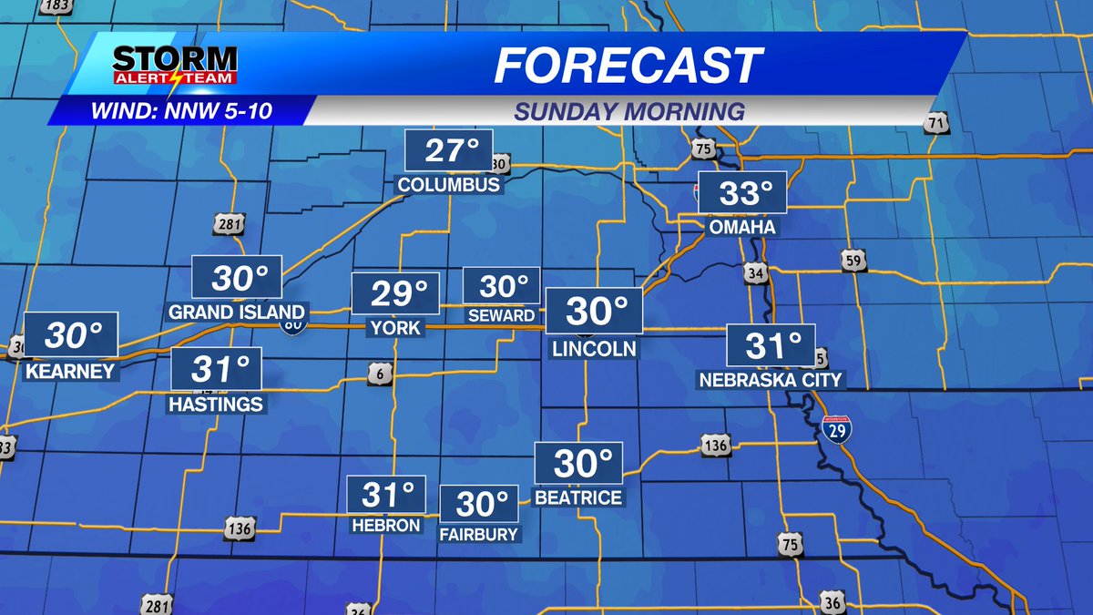 Anticipate each morning this weekend to be around freezing. Sunday will be coldest.