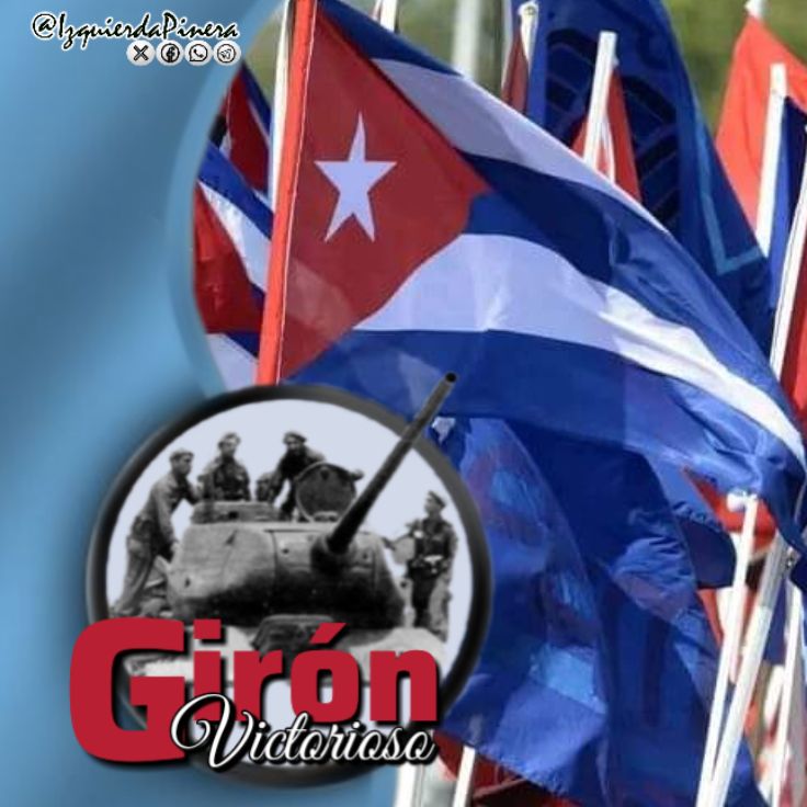 «Pongamos alrededor de la estrella, en la bandera nueva, esta fórmula del amor triunfante: Con todos y para el bien de todos». José Martí 🇨🇺 #GirónVictorioso #CubaViveEnSuHistoria #DeZurdaTeam #IzquierdaPinera