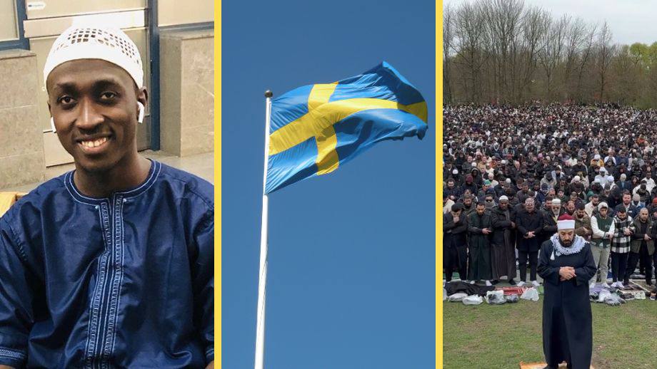 Un joven de Costa de Marfil de 20 años exige a Suecia que establezca como días festivos los que afectan a su religión... sólo observa la bandera de Suecia: una cruz de oro en horizontal sobre un azul cielo de libertad. ¿Cómo es posible que los europeos estemos tan perdidos?