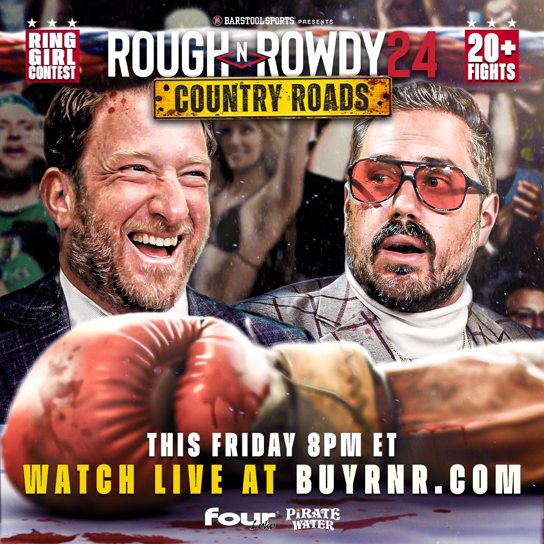 TONIGHT IS FIGHT NIGHT. We’re back to @roughnrowdy roots in West Virginia. 20 fights with brand new fighters, anything could happen (but if the weigh ins last night were any indication it’s going to be electric) buyrnr.com