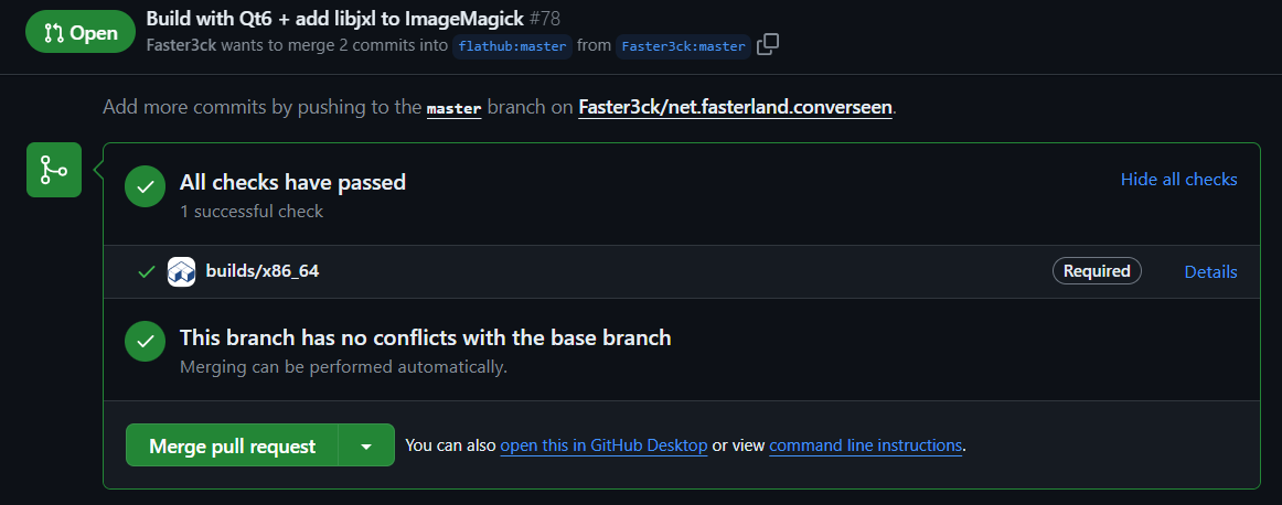 faster3ck's tweet photo. Testing Converseen #Flatpak based on #Qt6. I'm also adding #libjxl to the bundled #ImageMagick library.

The release will be available soon! 

https://t.co/5ZIJRlFd44 https://t.co/OZzl7kxpFj
