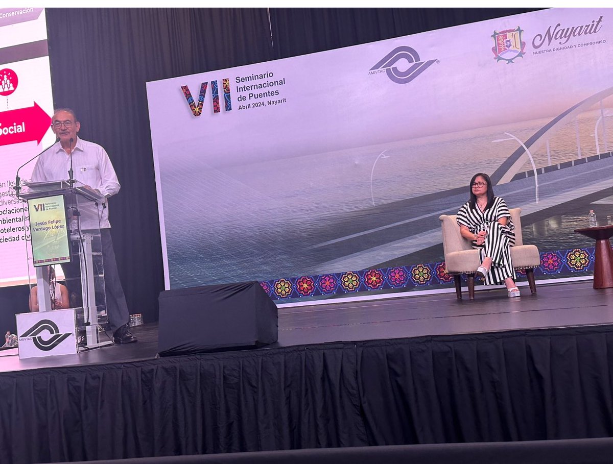 <a href="/AMIVTACmx/">AMIVTAC</a> El VII Seminario Internacional de Puentes aporta a esta especialidad la experiencia de 🇨🇱, 🇪🇸, 🇫🇷, 🇮🇹 y 🇲🇽. Grato  intercambio de conocimientos con casa llena en <a href="/RivieraNayarit/">Riviera Nayarit</a> 🧑🏻‍💼👩🏼‍💼👨‍💼👷🏻. <a href="/SICTmx/">SICT México</a> <a href="/NayaritGobierno/">Gobierno del Estado de Nayarit</a>.
