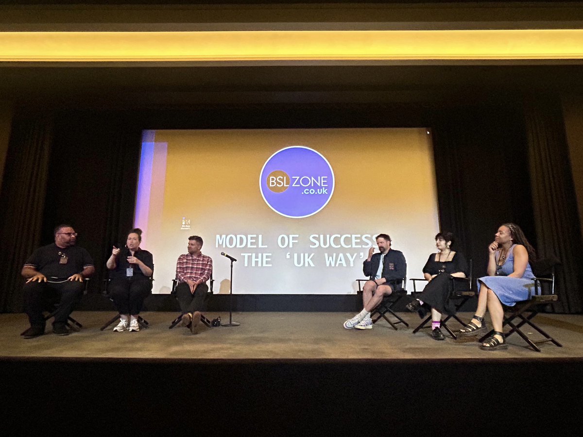 We were thrilled to present “Model of Success: The UK Way” to an international audience at SignLight International Film Festival - thank you for having us! #sliff #slff #signlight #deaftalentuk