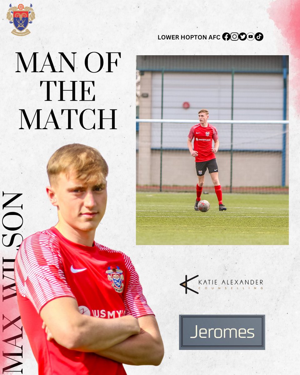 MAN OF THE MATCH Wednesday nights M.O.T.M for the reserves went to Max Wilson for a solid performance at the back Sponsored by - Jeromes Baerbers and Katie Alexander counselling 👏🏽👏🏽