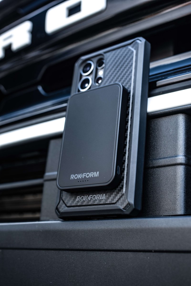 Our New Magnetic Power Bank is COMING SOON! 👀 Sign up for the interest list to be one of the first to know when it launches! 
rokform.com/products/magsa…

#rokform #magnets #poweradapter #phonecharger #wirelesscharger #powerbank #batterypack