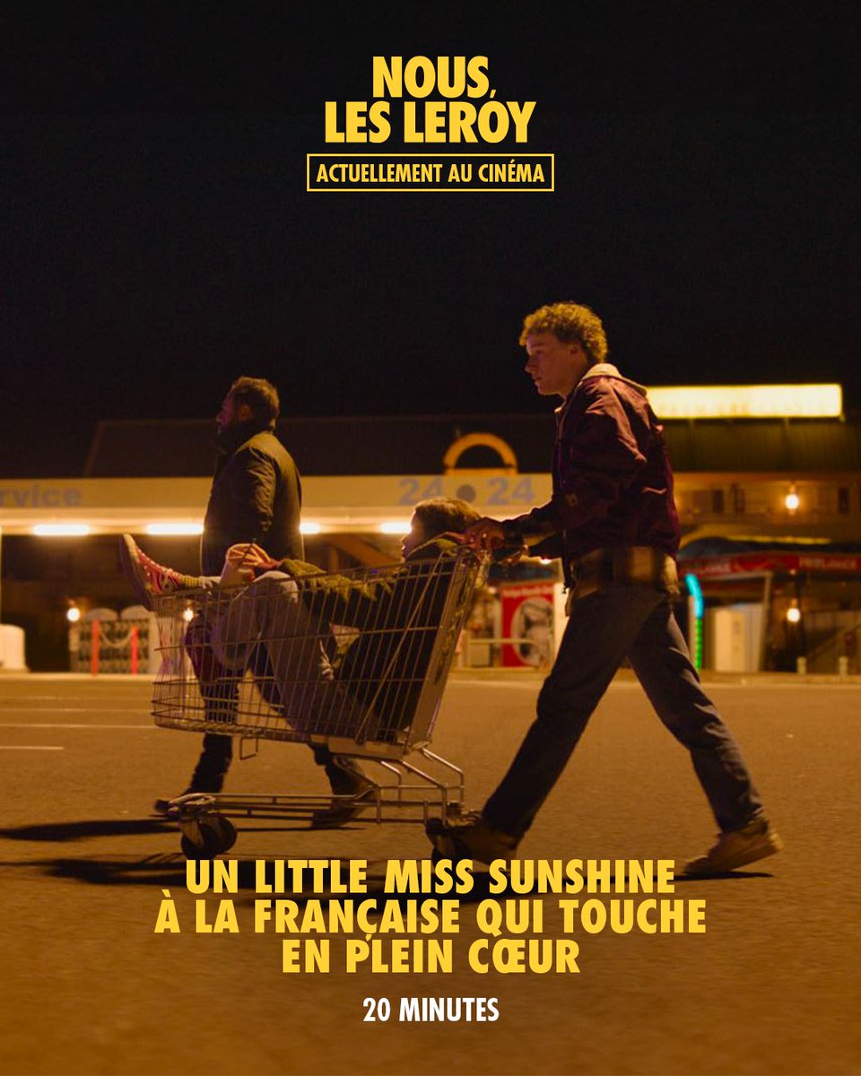 "Un Little Miss Sunshine à la française qui touche en plein cœur" 20 Minutes
Ce WE au cinéma, ne manquez pas le film #NousLesLeroy : nouslesleroy-lefilm.com