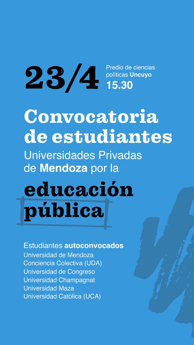 Porque sabemos el valor que tiene la educación pública en cada uno de sus niveles nos unimos a esta lucha.
¡Acompañanos a marchar!